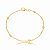 Pulseira Elo Português 6 Bolinhas Folheado a Ouro 18K - Imagem 1