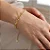 Pulseira Elo Redondo Trabalhado Folheado a Ouro 18K - Imagem 1