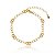 Pulseira Elos E Algemas Folheado a Ouro 18K - Imagem 1