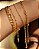 Pulseira Elos E Algemas Folheado a Ouro 18K - Imagem 2