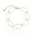Pulseira Elos Ovais Grandes Folheado a Ouro 18K - Imagem 1
