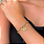 Pulseira Elos Redondo Pingentes Cora E Flor De Lotus Folheado a Ouro 18K - Imagem 1