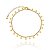 Pulseira Estrelinhas Lisas Soldadas Folheado a Ouro 18K - Imagem 1