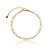 Pulseira Groumet 3X1 Folheado a Ouro 18K - Imagem 1