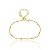 Pulseira Infantil Corações Marcados Folheado a Ouro 18K - Imagem 1