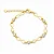 Pulseira Infinitos E Zircônias Folheado a Ouro 18K - Imagem 1