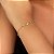 Pulseira Losango Redondo Zirconia Folheado a Ouro 18K - Imagem 1