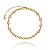 Pulseira Pérolas Envoltas Chaton Folheado a Ouro 18K - Imagem 1