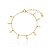 Pulseira Pingentes Cruzes Lisas Folheado a Ouro 18K - Imagem 1