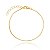 Pulseira Rabo De Rato Lisa Folheado a Ouro 18K - Imagem 1