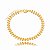 Pulseira Setinha Abaulada Folheado a Ouro 18K - Imagem 1