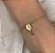 Pulseira Veneziano Nossa Senhora Aparecida Oval Pingente Cruz Folheado a Ouro 18K - Imagem 1