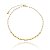Tornozeleira 2 Elos Cartier E Oval Folheado a Ouro 18K - Imagem 1