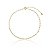 Tornozeleira Elo Oval Folheado a Ouro 18K - Imagem 1