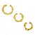 Trio Piercing Juliette Folheado a Ouro 18K - Imagem 1
