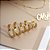 Trio De Argolas Cravejados Cristal Folheado a Ouro 18K - Imagem 2