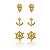 Trio Navy Folheado a Ouro 18K - Imagem 1