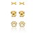 Trio Pet Folheado a Ouro 18K - Imagem 1