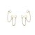 Brinco Earchain Correntinha 3 furos - Imagem 1