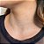 Colar Choker Chapinhas Coração Folheado a prata 925 - Imagem 1