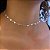Colar Choker Corações Folheado a Prata 925 - Imagem 1