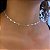 Colar Choker Corações Folheado a Prata 925 - Imagem 1