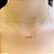 Colar Choker Corrente Folheado a Ouro 18k - Imagem 3