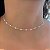 Colar Choker Pérolas em formato de Coração - Imagem 1