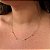 Colar com Gotinhas Cristais Folheado a ouro 18K - Imagem 1