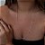 Colar Longo Tifanny Rosa Folheado a prata 925 - Imagem 1