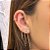 Piercing Torção Flor Zircônia Folheado a Ouro 18k - Imagem 2
