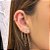 Piercing Torção Flor Zircônia Folheado a Ouro 18k - Imagem 2