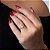 Anel Aro Arabesco Pérola Solitária Folheado a Ouro 18k - Imagem 1