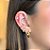 Piercing Flor 5 Pétalas Zircônias Folheado a Ouro 18k - Imagem 2