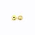 Tarraxa Baby Par Folheado a Ouro 18k - Imagem 1