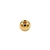 Tarraxa Bolinha para Piercing Folheado a Ouro 18k - Imagem 1