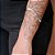Bracelete Aro Gota Orgânica Lisa Folheado a Prata 925 - Imagem 1
