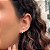Brinco Argola Fio Liso Reto M Folheado a ouro 18K - Imagem 1