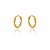 Brinco Argola Fio Torcido G Folheado a Ouro 18k - Imagem 1