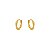 Brinco Argola Fio Torcido M Folheado a Ouro 18k - Imagem 1