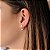 Brinco EarJacket 2 Zircônias 0,7mm Folheado a Prata 925 - Imagem 2