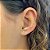 Brinco Raio Liso Folheado a Ouro 18k - Imagem 1