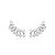 Earcuff Corrente Zirconias Pendurada Folheado a Prata 925 - Imagem 1