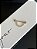 Piercing Mamilo Meia Argola Navetes Cravejados Folheado a Ouro 18k - Imagem 1