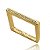 Anel Quadrado Frente Cravejada Folheado a Ouro 18k - Imagem 1