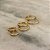 Triozinho de Argolas Cravejadas Retas Folheado a Ouro 18k - Imagem 3