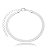 Pulseira Fita Heringbone Folheada a Prata 925 - Imagem 1