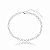 Pulseira Elo Português 4Mm Folheado a Prata 925 - Imagem 1