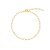 Pulseira Elo Coração Vazado Folheado a Ouro 18k - Imagem 2
