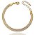 Pulseira Malha Trançada Folheada a Ouro 18k - Imagem 1